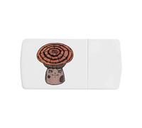 Azeeda 'Sleepy Coral Mushroom' Pill Box with Tablet Splitter (PI00040434)