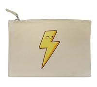 Azeeda 'Sleepy Lightning Bolt' Canvas Clutch Bag/Accessory Case (CL00053892)