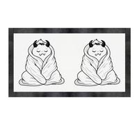 Azeeda 'Sleepy Monster' Pet Feeding Mat (PM00037106)