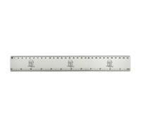 Azeeda 'Sleepy Owl' 30cm (12 Inch) White Plastic Ruler (RL00102332)
