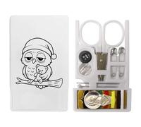 Azeeda 'Sleepy Owl' Mini Travel Sewing Kit (SE00042285)