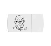 Azeeda 'Sleepy Owl' Pill Box with Tablet Splitter (PI00038371)