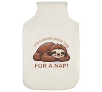 Azeeda 'Sleepy Sloth Nap Time' Hot Water Bottle Cover (HW00050289)