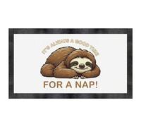 Azeeda 'Sleepy Sloth Nap Time' Pet Feeding Mat (PM00038666)