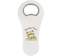 Azeeda 'Sleepy Time Raccoon' Magnetic Bottle Opener (BO00106216)