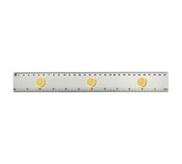 Azeeda 'Sliced Lemon' 30cm (12 Inch) White Plastic Ruler (RL00107400)