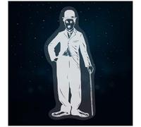 Azeeda Small 100mm 'Charlie Chaplin with Cane' Clear Static Window Cling Sticker/Decal (White) (WC00175813)