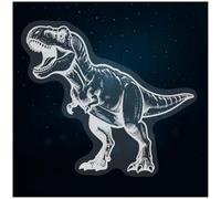 Azeeda Small 100mm 'T-Rex Roaring' Clear Static Window Cling Sticker/Decal (White) (WC00171493)