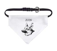 Azeeda Small '2026 German Shepherd' Dog/Cat/Pet Bandana (PD00074499)