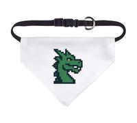 Azeeda Small '8-Bit Dragon Head' Dog/Cat/Pet Bandana (PD00068403)