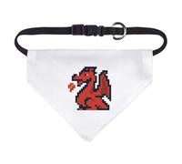 Azeeda Small '8-Bit Fire Breathing Dragon' Dog/Cat/Pet Bandana (PD00068357)