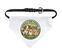 Azeeda Small 'Animals Are Friends Not Food' Dog/Cat/Pet Bandana (PD00067363)