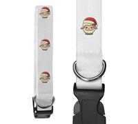 Azeeda Small 'Baby Sheep Wearing Santa Hat' Dog Collar (PR00072977)