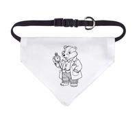 Azeeda Small 'Badger Holding a Pocket Watch' Dog/Cat/Pet Bandana (PD00085565)