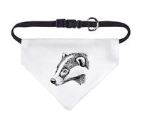 Azeeda Small 'Badger Portrait Side View' Dog/Cat/Pet Bandana (PD00066223)