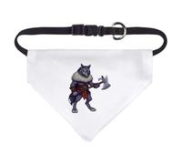 Azeeda Small 'Barbarian Wolf' Dog/Cat/Pet Bandana (PD00082159)