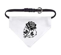 Azeeda Small 'Barbed Wire Rose' Dog/Cat/Pet Bandana (PD00071569)