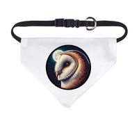 Azeeda Small 'Barn Owl By Moonlight' Dog/Cat/Pet Bandana (PD00071783)