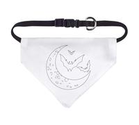 Azeeda Small 'Bats & Crescent' Dog/Cat/Pet Bandana (PD00070879)