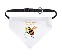 Azeeda Small 'Bee In The Moment ' Dog/Cat/Pet Bandana (PD00072511)
