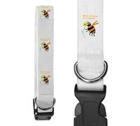 Azeeda Small 'Bee In The Moment ' Dog Collar (PR00072461)