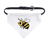Azeeda Small 'Bee Pixel Art' Dog/Cat/Pet Bandana (PD00076799)