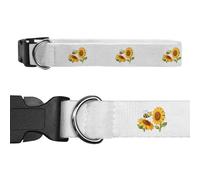 Azeeda Small 'Bee with Sunflowers' Dog Collar (PR00079333)