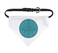 Azeeda Small 'Blue Celtic Circle' Dog/Cat/Pet Bandana (PD00073611)