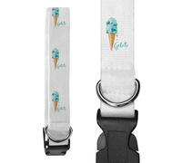 Azeeda Small 'Blue Ice Cream Cone ' Dog Collar (PR00069501)