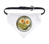 Azeeda Small 'Boiled Egg with Avocado' Dog/Cat/Pet Bandana (PD00072507)