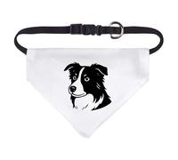 Azeeda Small 'Border Collie Head' Dog/Cat/Pet Bandana (PD00067983)