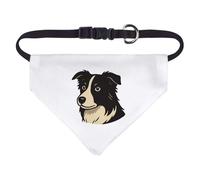 Azeeda Small 'Border Collie Head' Dog/Cat/Pet Bandana (PD00067985)