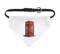 Azeeda Small 'British Telephone Kiosk' Dog/Cat/Pet Bandana (PD00067197)