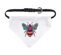 Azeeda Small 'Bumble Bee Mandala' Dog/Cat/Pet Bandana (PD00071285)