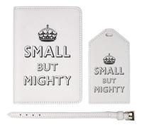 Azeeda 'Small But Mighty' Passport Cover & Luggage Tag Travel Set (PA00035133)