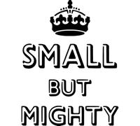 Azeeda 'Small But Mighty' Reusable Stencil - Durable Decorative Template for Painting and Spraying on Walls, Tiles, Wood, Fabric & Craft Projects - S (A6) (WS00070193)