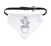 Azeeda Small 'Cactus in Pot' Dog/Cat/Pet Bandana (PD00078579)
