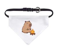 Azeeda Small 'Capybara at Campfire' Dog/Cat/Pet Bandana (PD00081483)