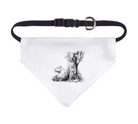 Azeeda Small 'Capybara Sitting Under Tree' Dog/Cat/Pet Bandana (PD00072103)