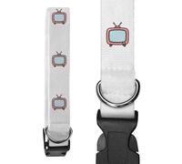 Azeeda Small 'Cartoon Television' Dog Collar (PR00077175)