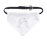 Azeeda Small ' Cat Among Books' Dog/Cat/Pet Bandana (PD00071445)