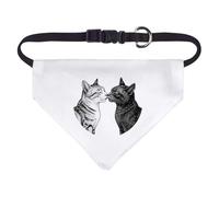 Azeeda Small 'Cat Couple' Dog/Cat/Pet Bandana (PD00072139)