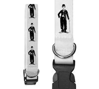 Azeeda Small 'Charlie Chaplin With Cane' Dog Collar (PR00082917)