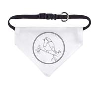 Azeeda Small 'Christmas Robin with Berries' Dog/Cat/Pet Bandana (PD00073349)