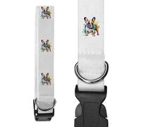 Azeeda Small 'Colourful French Bulldog' Dog Collar (PR00083637)