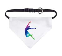 Azeeda Small 'Colourful Leaping Dancer' Dog/Cat/Pet Bandana (PD00073623)