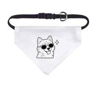 Azeeda Small 'Cool Husky' Dog/Cat/Pet Bandana (PD00086277)