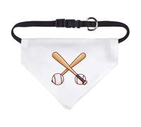 Azeeda Small 'Crossed Baseball Bats' Dog/Cat/Pet Bandana (PD00082179)