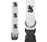 Azeeda Small 'Crow with Roses' Dog Collar (PR00083229)