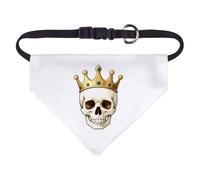 Azeeda Small 'Crowned Skull' Dog/Cat/Pet Bandana (PD00077199)
